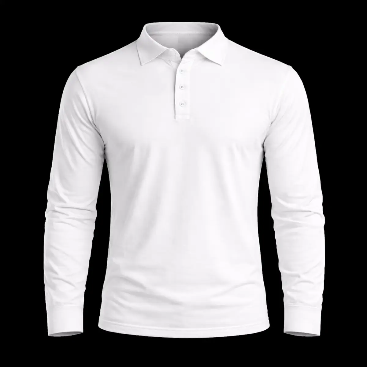 Polera sublimada piqué tipo polo manga larga personalizada